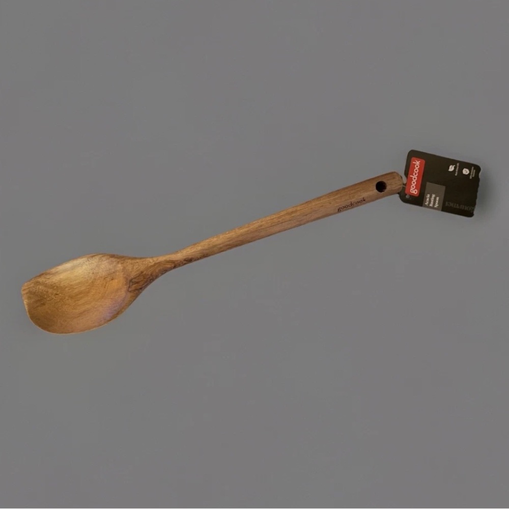 Acacia Basting Spoon by Good Cook Gourmet, Solid Acacia Wood